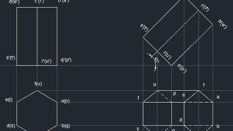 Projection of Solids | Prism | AutoCAD