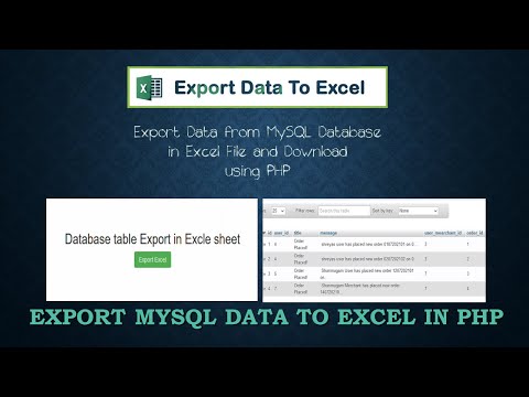 Export MySQL data to Excel in PHP | Database Data Export to Excel File using PHP | Hindi