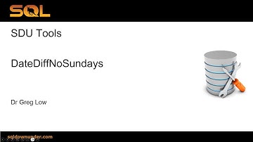 SDU Tools 155   Date Diff No Sundays