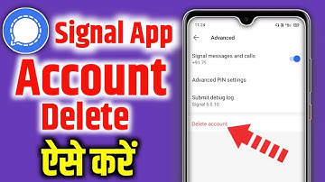 How to delete signal account permanently | Signal messaging app delete kaise kare