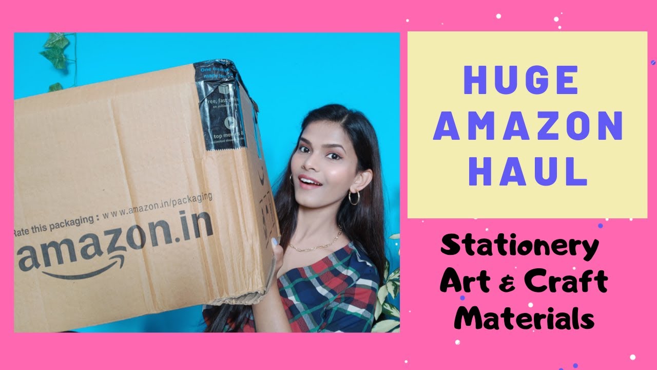 Huge Amazon Haul 20 Products Stationery Art & Craft raw materials