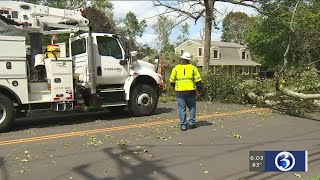 VIDEO: Crews working to clean up and restore power after Thursday's storm