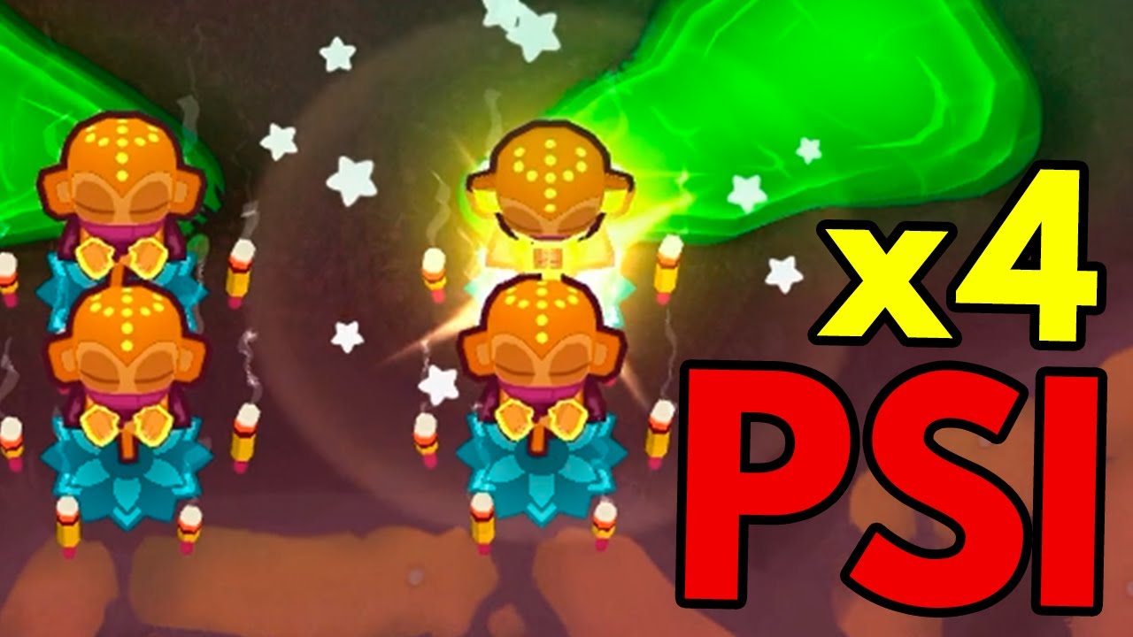 4 Heroes PSI Hasta Donde Puede Llegar Bloons TD 6 YouTube