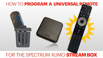 Programming a universal remote control for the Spectrum Xumo Stream Box