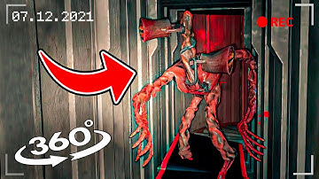 VR 360° Siren Head attack in Poppy Playtime😨 | 360 video 4K