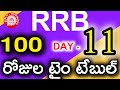 DAY 11 || RRB NTPC , GROUP-D 100 DAYS TIME TABLE