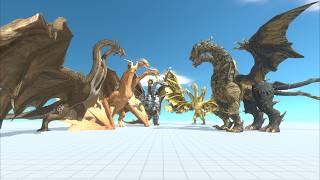 Which Version of Ghidorah Can Defeat Keizer Ghidorah ? - Animal Revolt Battle Simulator