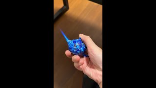 Creative spinning top desk ornament windproof teapot lighter