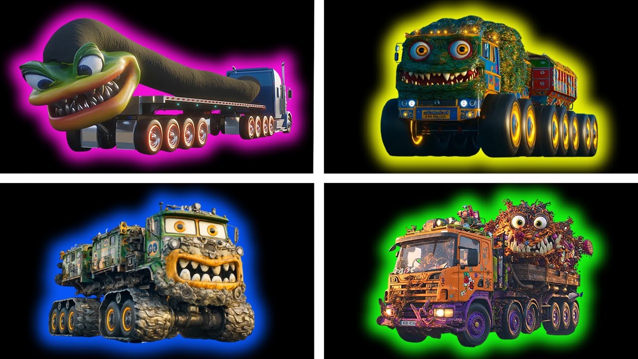 💥 5 МИНУТ 💥 вариаций звуков MONSTER TRUCK |MEGA MIX|