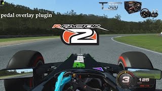 rFactor 2 - testing pedal overlay plugin on Thrustmaster T300 for adjusting FFB