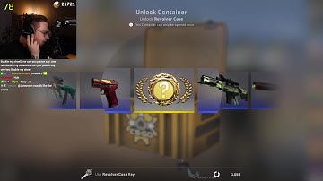 ohnePixel Reacts to Trainwrecks Unboxing Knife After 2000+ Cases of No Knife