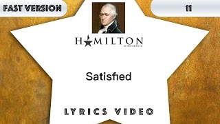 Video thumbnail of "11 episode: Hamilton - Satisfied [Music Lyrics] - 3x faster"