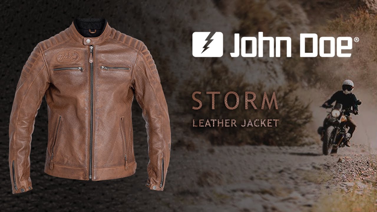 JOHN DOE Jacket STORM TOBACCO (Official Video) #ridejohndoe #stormjacket  #2022 #motorcyclejacket - YouTube