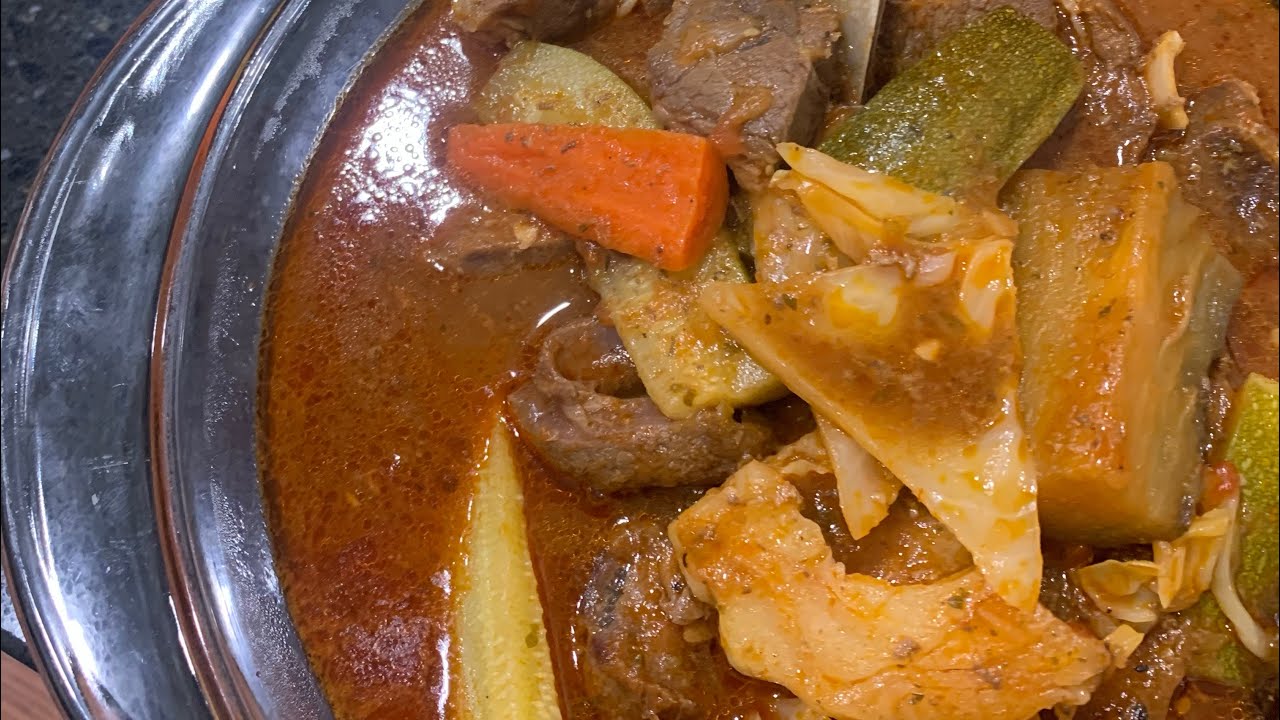 Recette de sauce légumes au mouton.