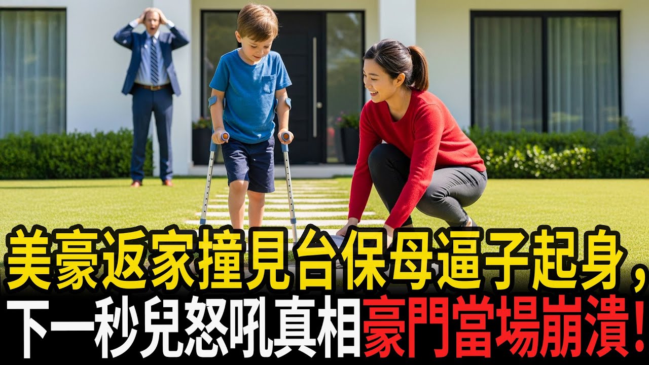 美國富豪提前返家，撞見台灣保母逼兒子站起，下一秒孩子怒吼真相，全家豪門當場崩潰！#感人故事 #老年故事 #口述故事 #人生故事 #幸福故事