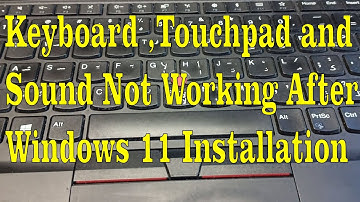 Keyboard Not Working & Touchpad Not Working. Solved
