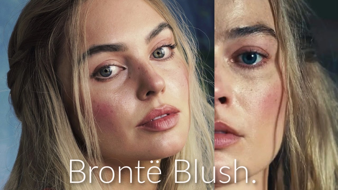 Урок макияжа в стиле Марго Робби из фильма «Грозовые перевалы» | Модный тренд румян от Бронте!🥀