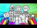 Avengers Old School Coloring Page | MARVEL LEGO Coloring Book