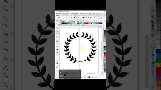 Tutorial  | Round Leaf Border Logo in Coreldraw #arex_id #graphicdesign #logodesign #border #leafs