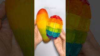 무지개 망고 만들기🌈🥭Rainbow Mango Squishy Diy With Nano Tape! #실리콘 테이프