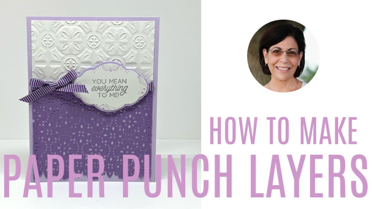 How to Use a Shaped Paper Punch for Layered Greetings