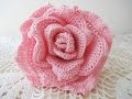 Большая роза Часть 1 Rose Crochet Part 1