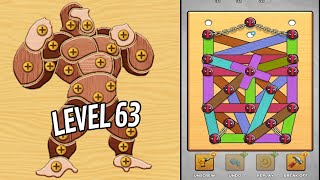 🏅 NUTS & BOLTS 3D: Screw Master 🤪 Level 63 🧩 Gameplay Walkthrough