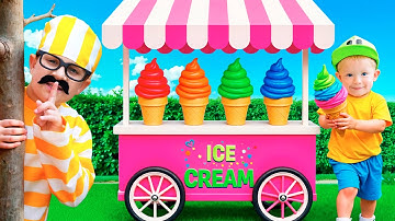 Mom’s Ice Cream Truck Was Robbed! 🍦👧🧒 Kids Save the Day!