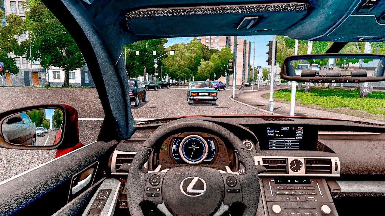 City Car Driving Lexus IS350 FSport 2014 [Steering wheel gameplay
