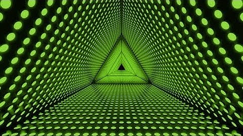 Green Triangle Tunnel | Motion Graphics - Videohive template