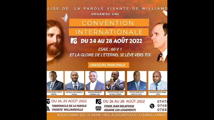 Diffusion en direct de la Convention Internationale