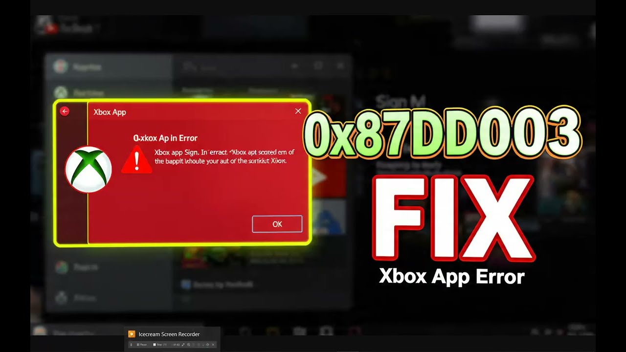 How to fix Xbox app error code 0x87DD0003 on Windows 11
