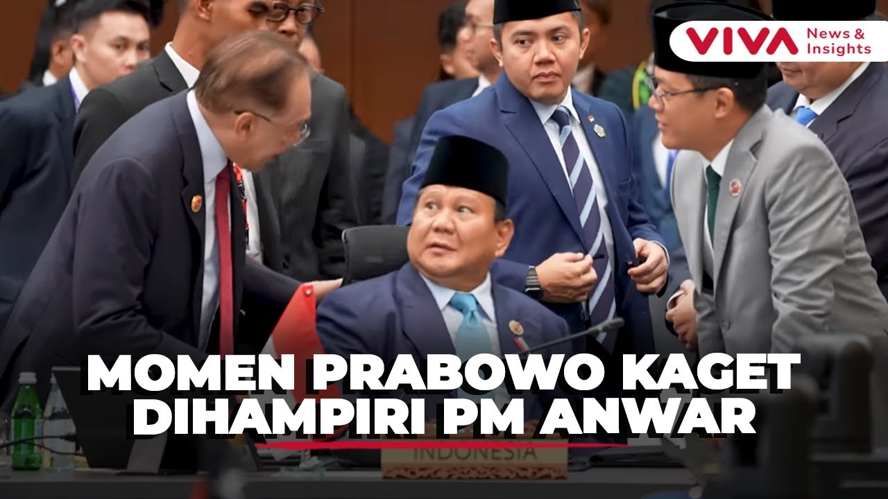 Momen Prabowo Terkejut Saat Dihampiri PM Malaysia di KTT ASEAN