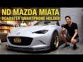2016-2021 ND Mazda Miata Roadster Phone Holder Installation and demonstration by Beat-Sonic!