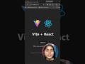 How to Setup a React App in 50 Seconds #ReactJS #WebDev #Coding