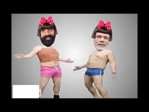 Modi and ramdev nanga dance || fudendo song||