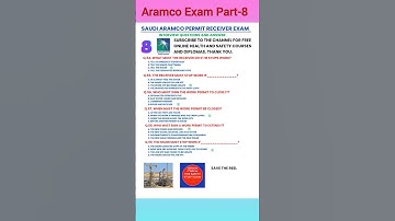 aramco work permit receiver test || part 8