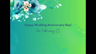 23 February Wedding Anniversary Day Status Wedding Anniversary Day Whatsapp Status