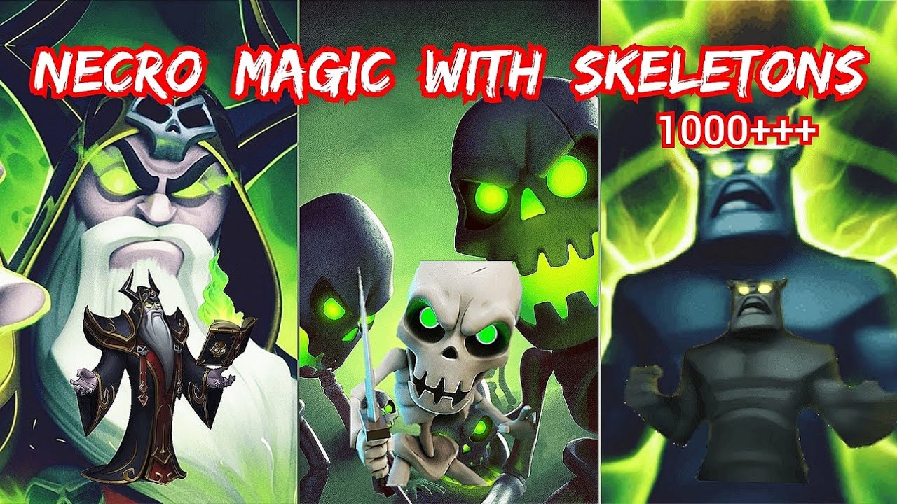 Castle Crush 🔥 Necromancer Magic With Grown Skeletons 🔥 MOST TOUGH 🔥 Castle Crush Gameplay