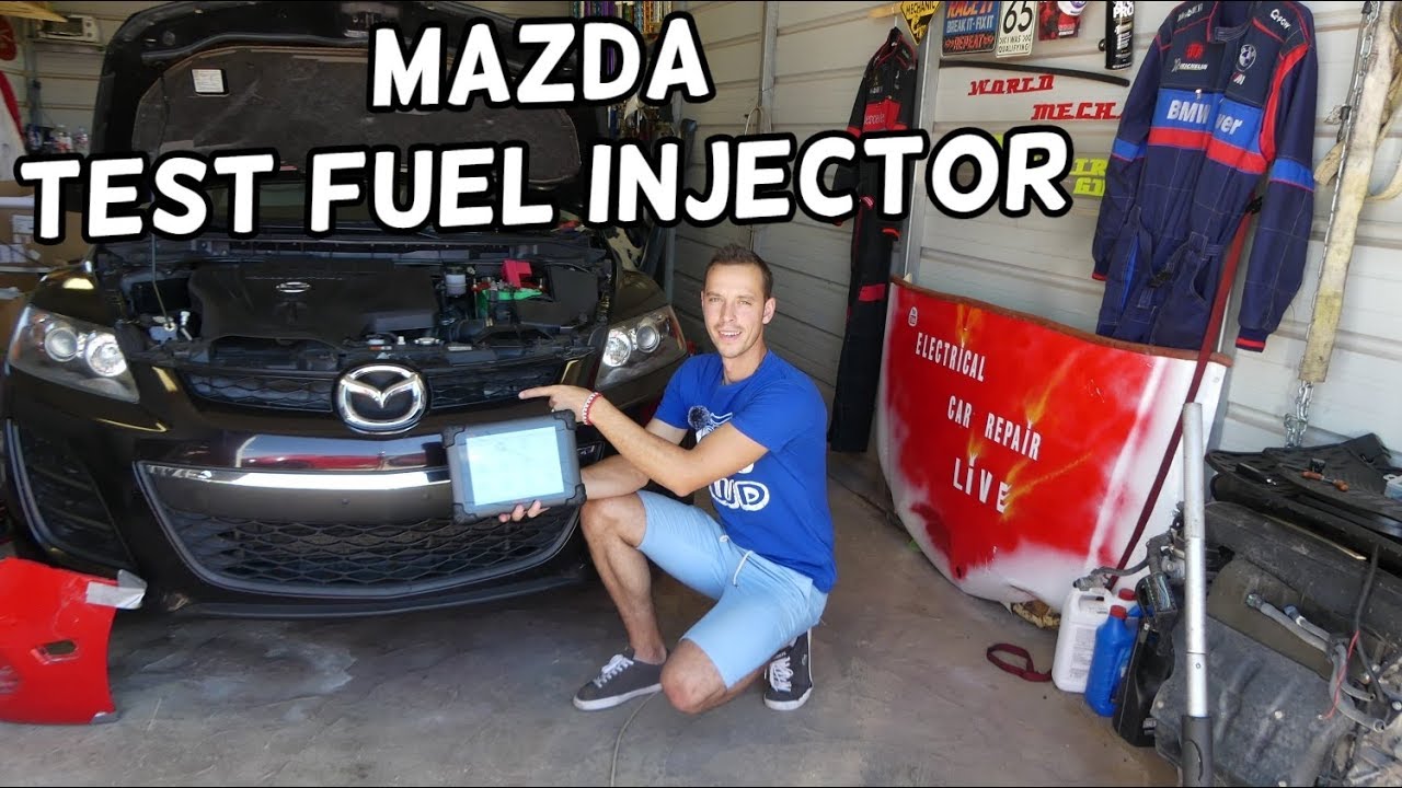 HOW TO TEST FUEL INJECTOR ON MAZDA 2 3 5 6 CX-3 CX-5 CX-7 ...