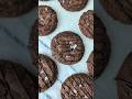 Making triple chocolate cookies from scratch #shorts #cookies