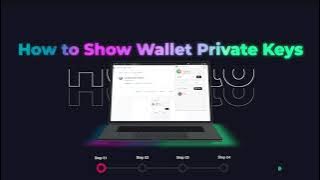 KAI Tutorial 101: How to show Wallet Private Keys?