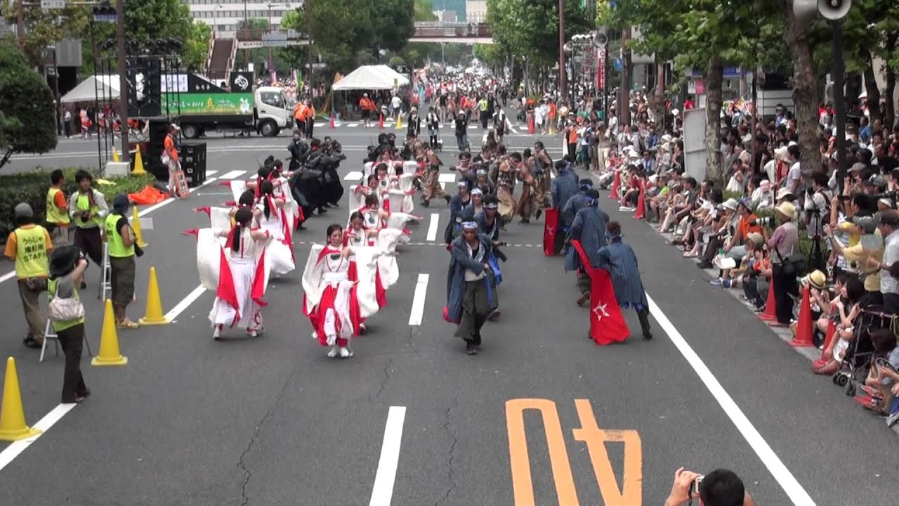 第19回うらじゃ　煌星月華（こうせいげっか）2012　市役所筋パレード