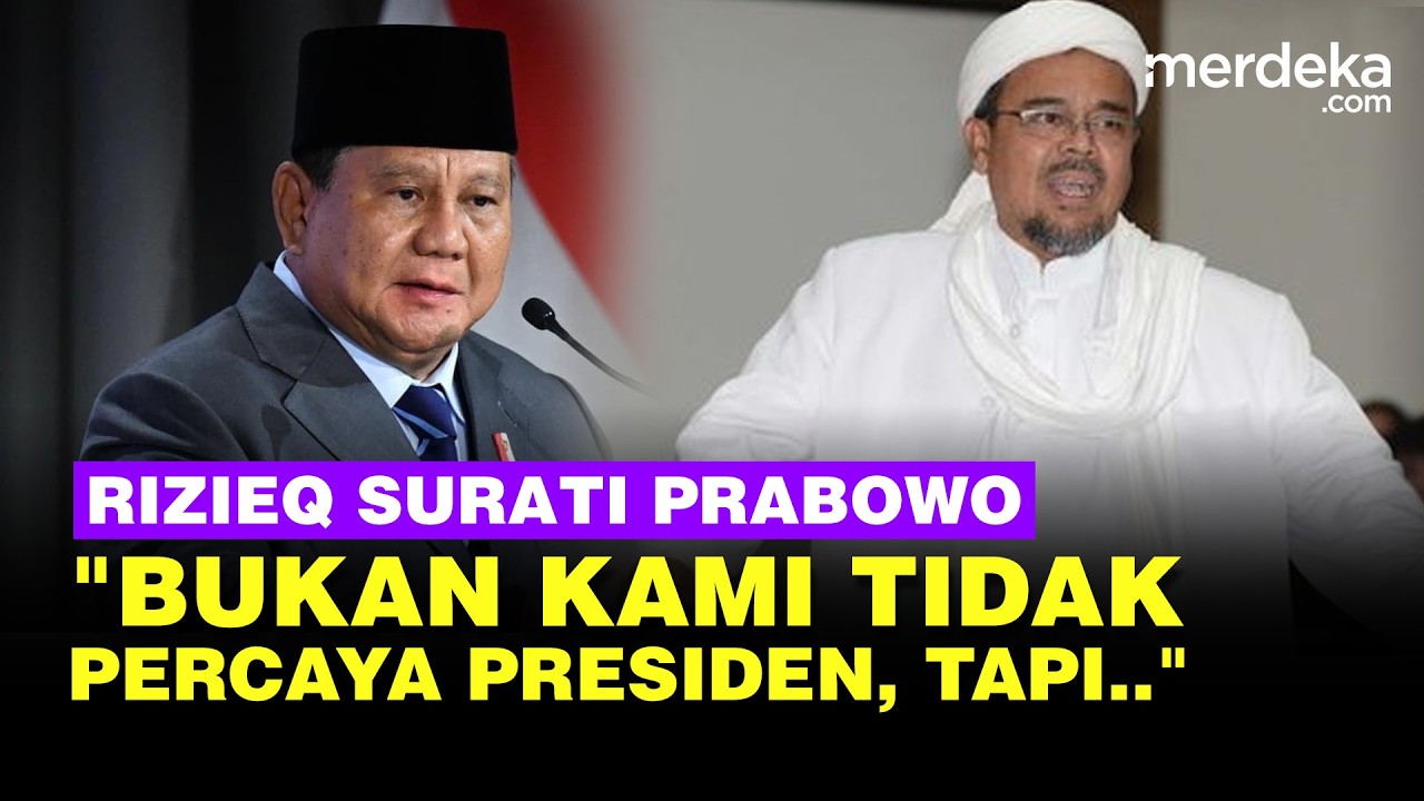 Tegas Habib Rizieq Surati Prabowo Desak RI Keluar BoP: Bukan Kami Tak Percaya Presiden, Tapi...