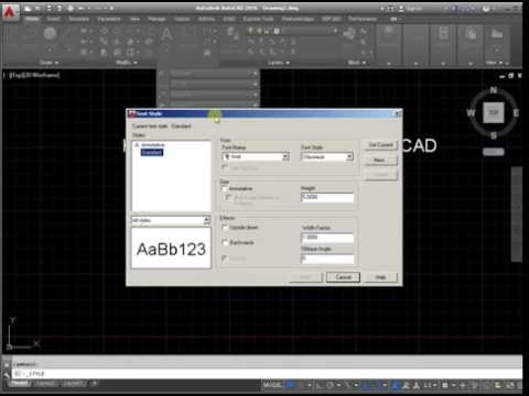 How to change the font size in AutoCAD