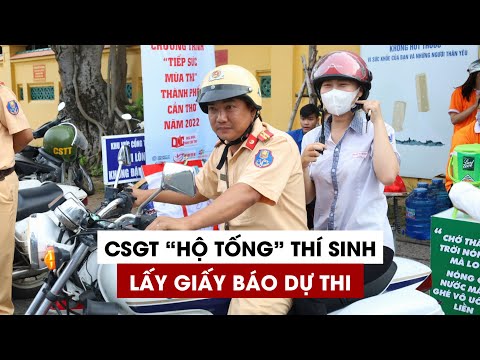 Video Thí sinh may mắn được CSGT 