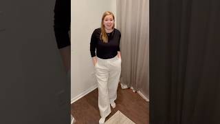 TALL girl honest review of wide leg sweatpants | G4Free #ad