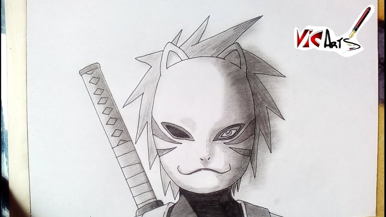 Dibujo a KAKASHI ANBU | How To Draw KAKASHI - Vic Arts - thptnganamst.edu.vn