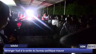MMM B renger hu la sortie du bureau politique mauve