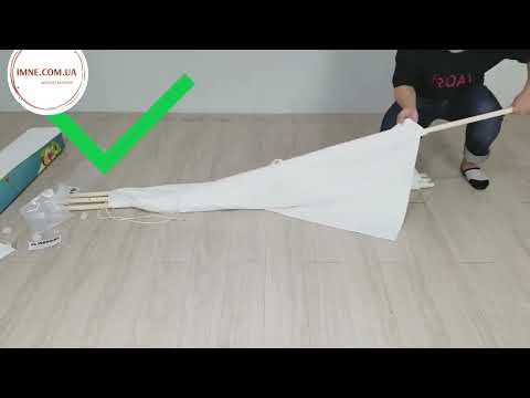 Милий намет пірамідка Качечка дитині 120х120х135 намет тент Дитяча ігрова зона Вігвам для активного відпочинку, видео 1